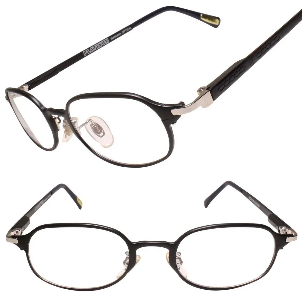 High-End  Optical Rectangle Clear Lens Glasses Optical Frame Black